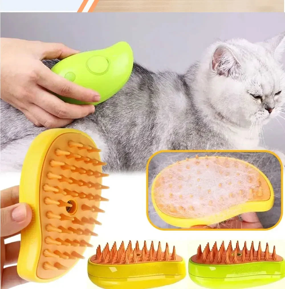 Cat Steam Brush Electric With Spray Water