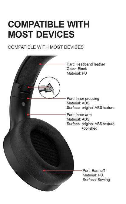 Siindoo Wireless Bluetooth Headphones