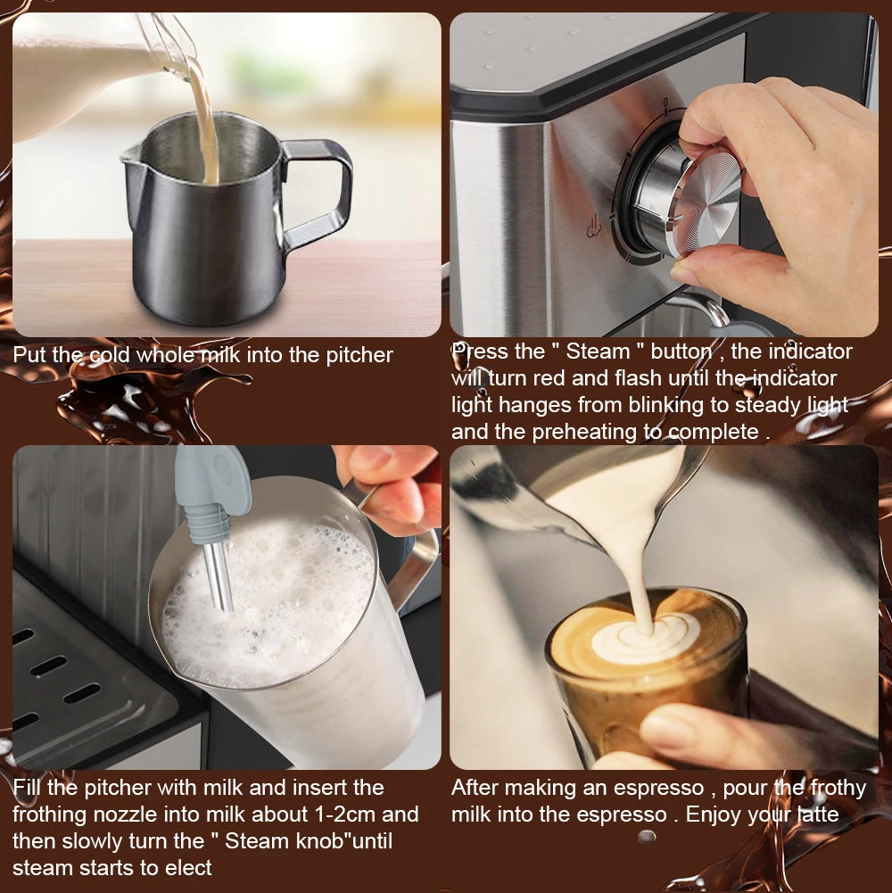 LCD Touch Espresso Coffee Machine