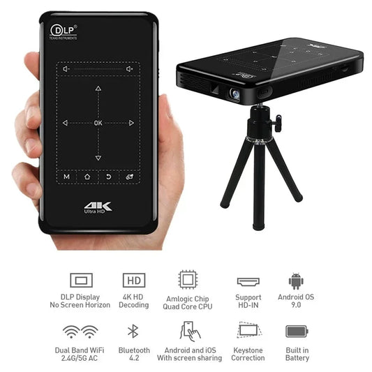 Portable Mini Projector With Android Touch