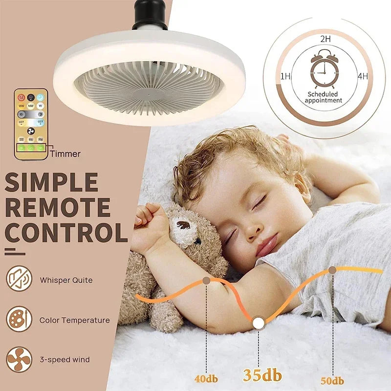 Smart 3In 1 Ceiling Fan with Remote Control