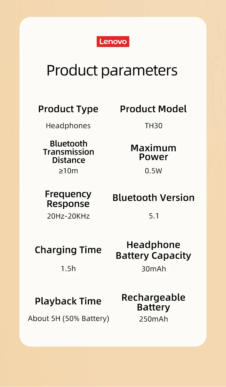 Lenovo Wireless Headphones