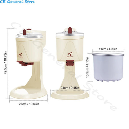 1L Electric Ice Cream Machine Maker