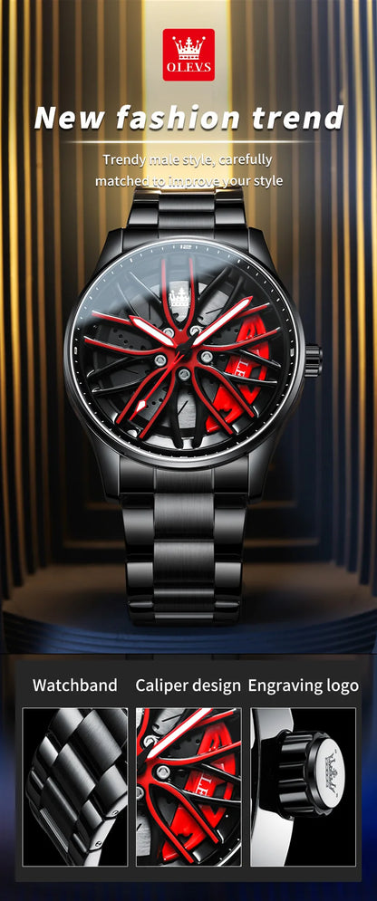 Sport Car Rim Watch