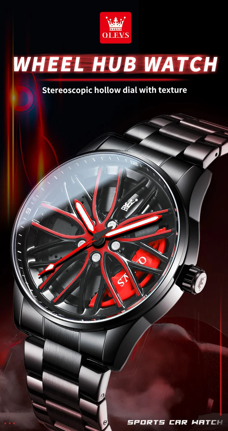 Sport Car Rim Watch