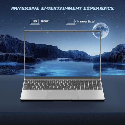 Portable 15.6 Laptop Windows 11 Notebook