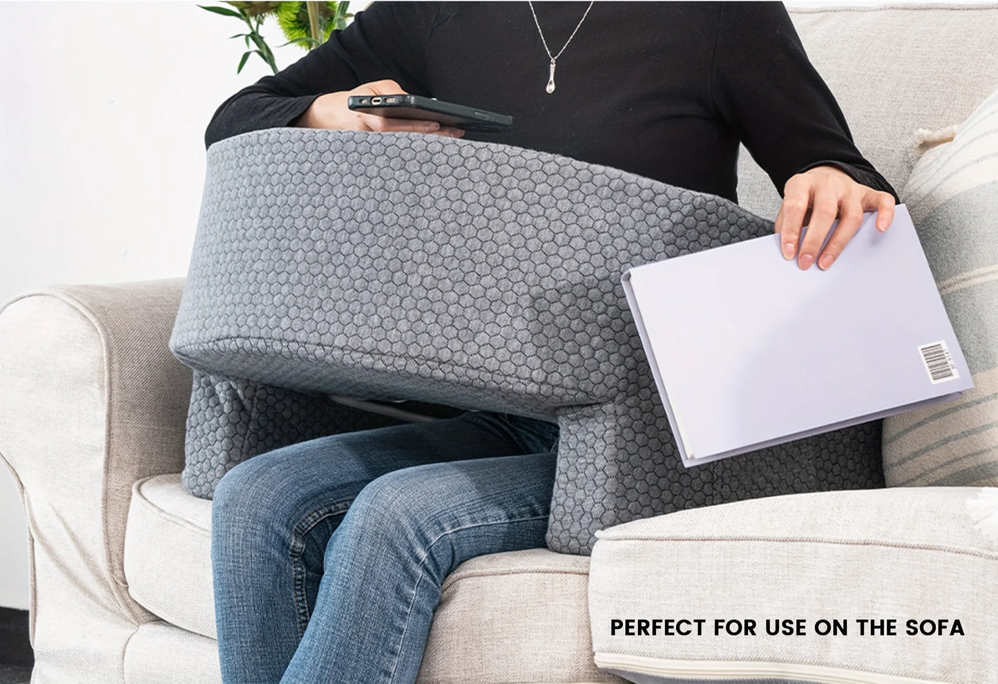 1 Pc Soft Reading Pillow With Arm Rest