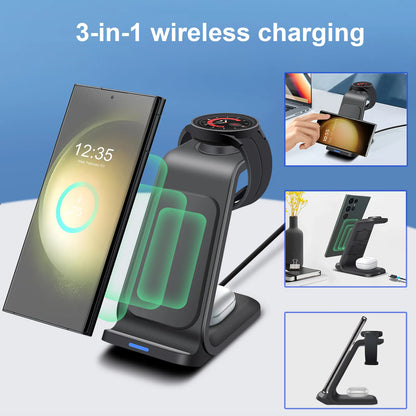 Wireless Charging Station 3 in 1