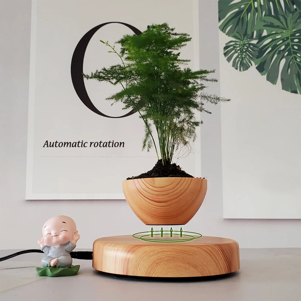 Levitating Air Bonsai Pot With Rotation