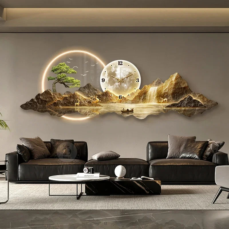 Design Luxury Wall Clocks For Living Rooms