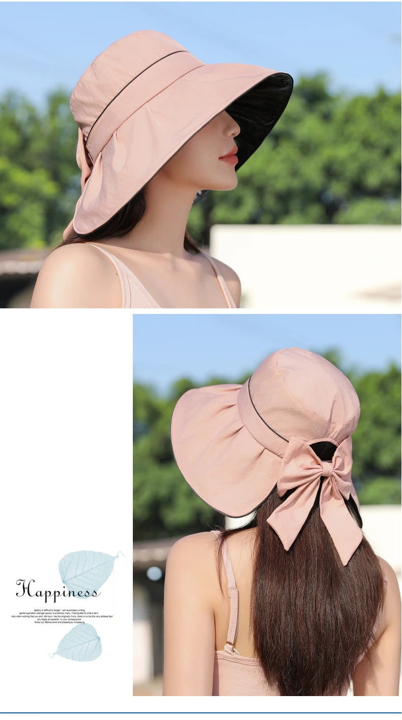 Summer New Hat Women Versatile Bow