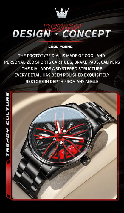 Sport Car Rim Watch